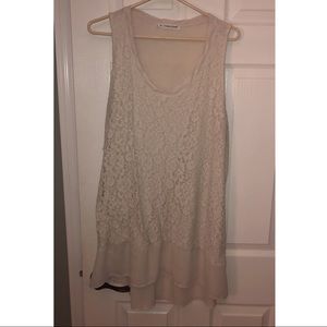 White floral Maurice’s tank